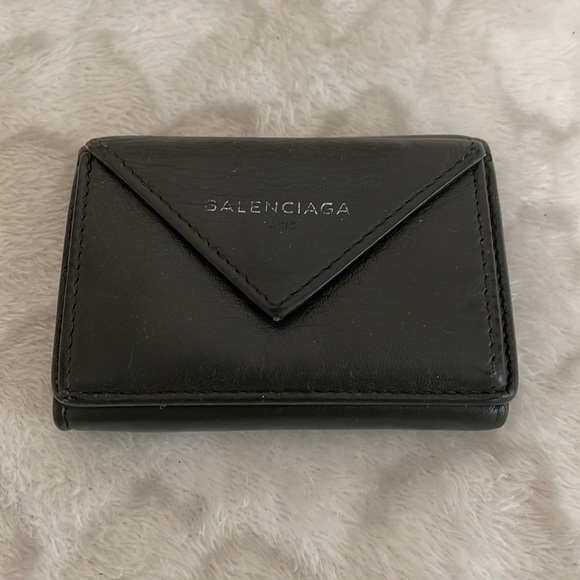Balenciaga paper mini tri-fold Wallet - Picture 7 of 8